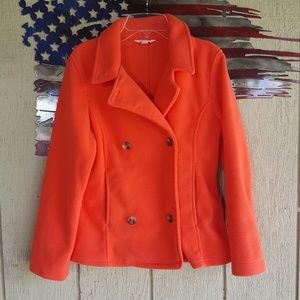 《Land's End Kids》Coral Fleece Pea Coat